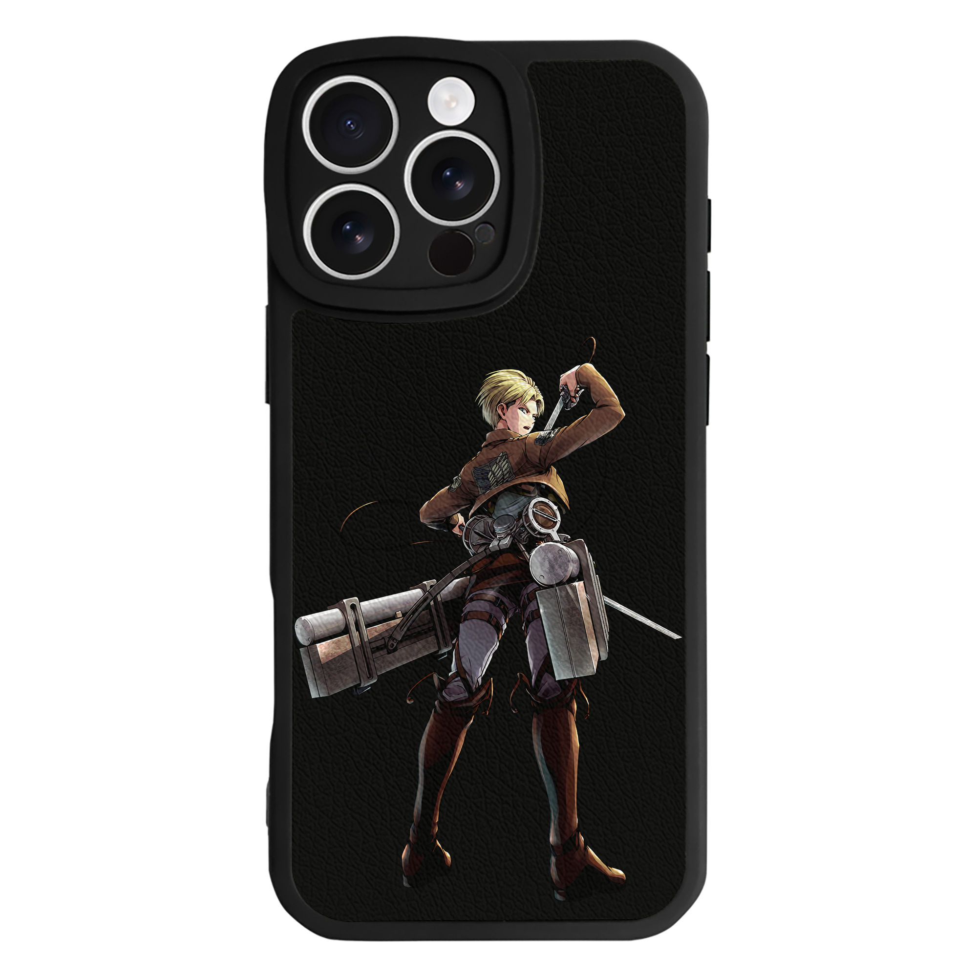 （画像用） 進撃の巨人 Attack on Titan 【iPhone 16シリーズ対応】シリコンスマホケース（レザー調） 材質：シリコン